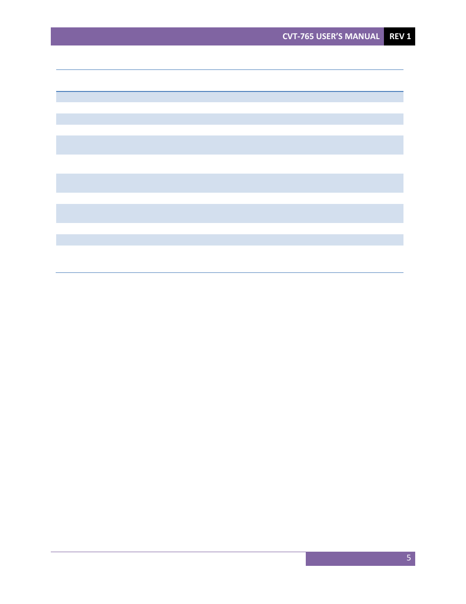 Vanguard CVT-765 User Manual | Page 8 / 46