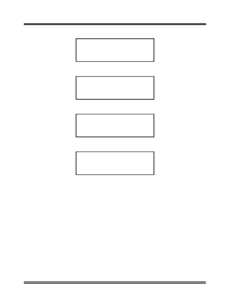 4 transformer voltage data entry status displays, Transformer voltage data entry status displays, Figure 18.0 | Name plate voltage status display, Figure 19.0, Name plate voltage display, h voltage keyed in, Figure 20.0, Name plate voltage display, h voltage entered, Figure 21.0, Name plate voltage display, x voltage keyed in | Vanguard Tri-Phase User Manual | Page 34 / 155