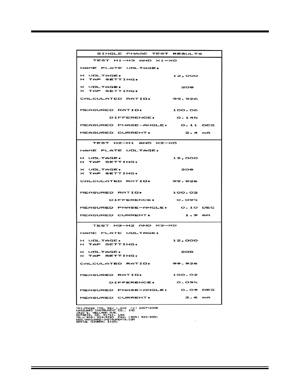 Vanguard Tri-Phase User Manual | Page 70 / 155