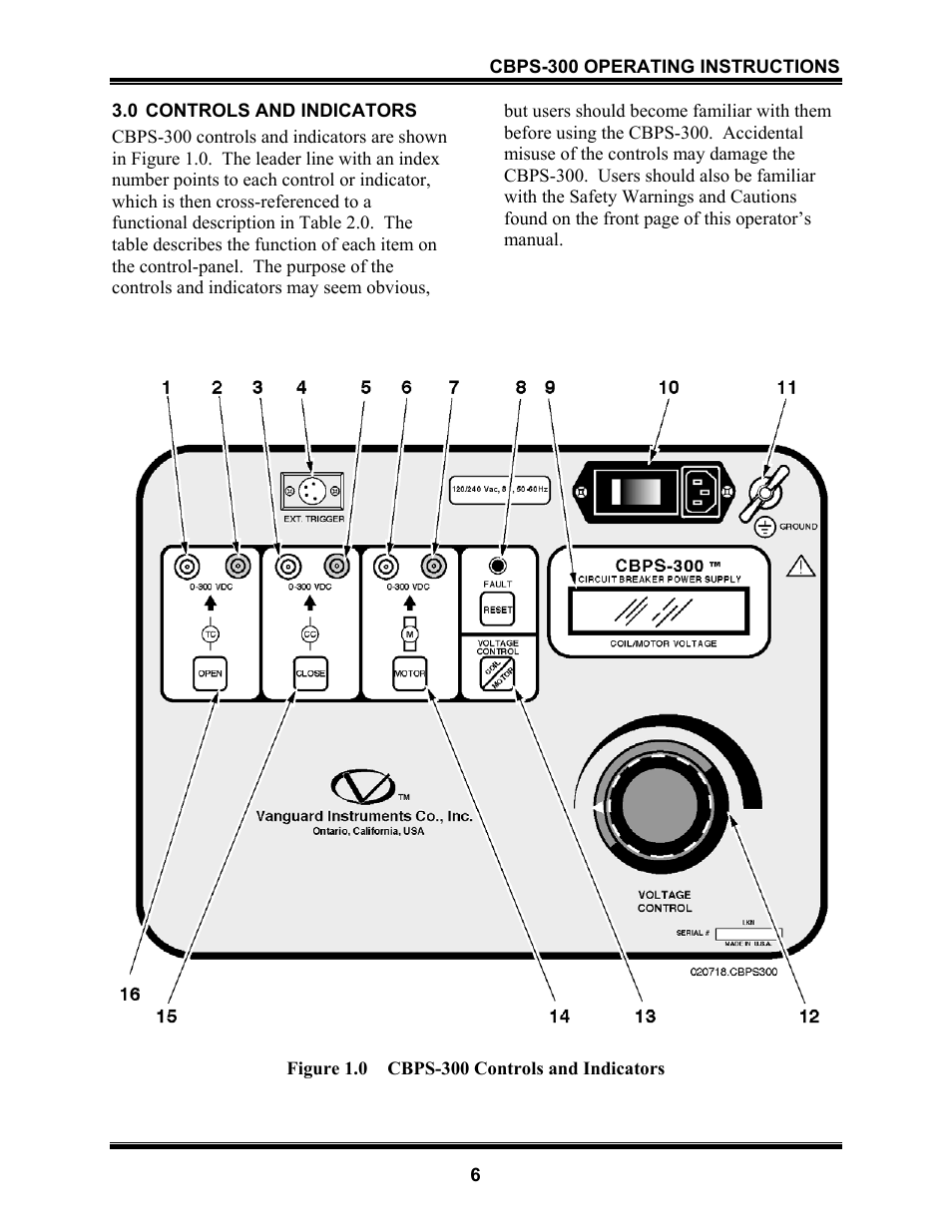 Vanguard CBPS-300 User Manual | Page 8 / 16