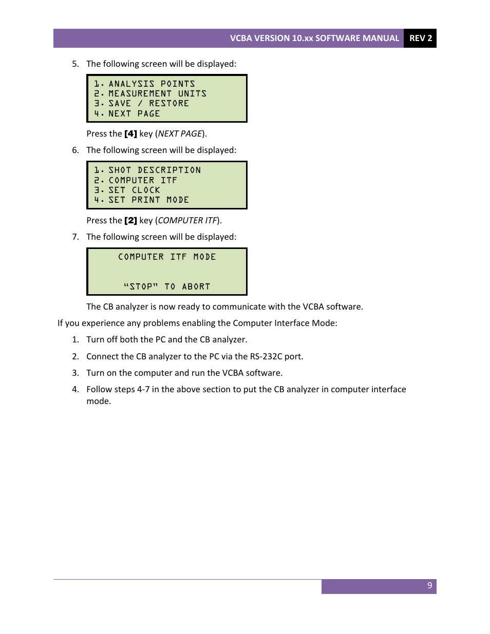 Vanguard VCBA ver.10.xx User Manual | Page 11 / 81