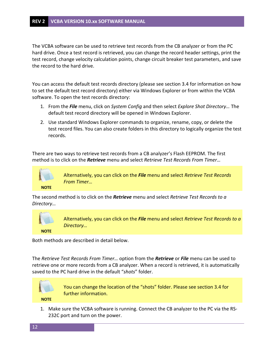 Vanguard VCBA ver.10.xx User Manual | Page 14 / 81
