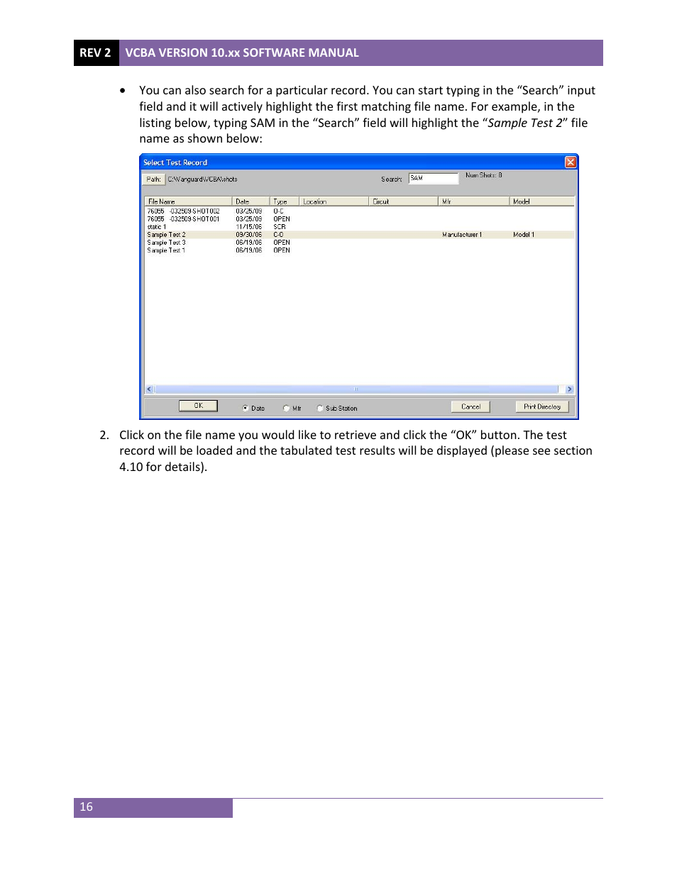 Vanguard VCBA ver.10.xx User Manual | Page 18 / 81