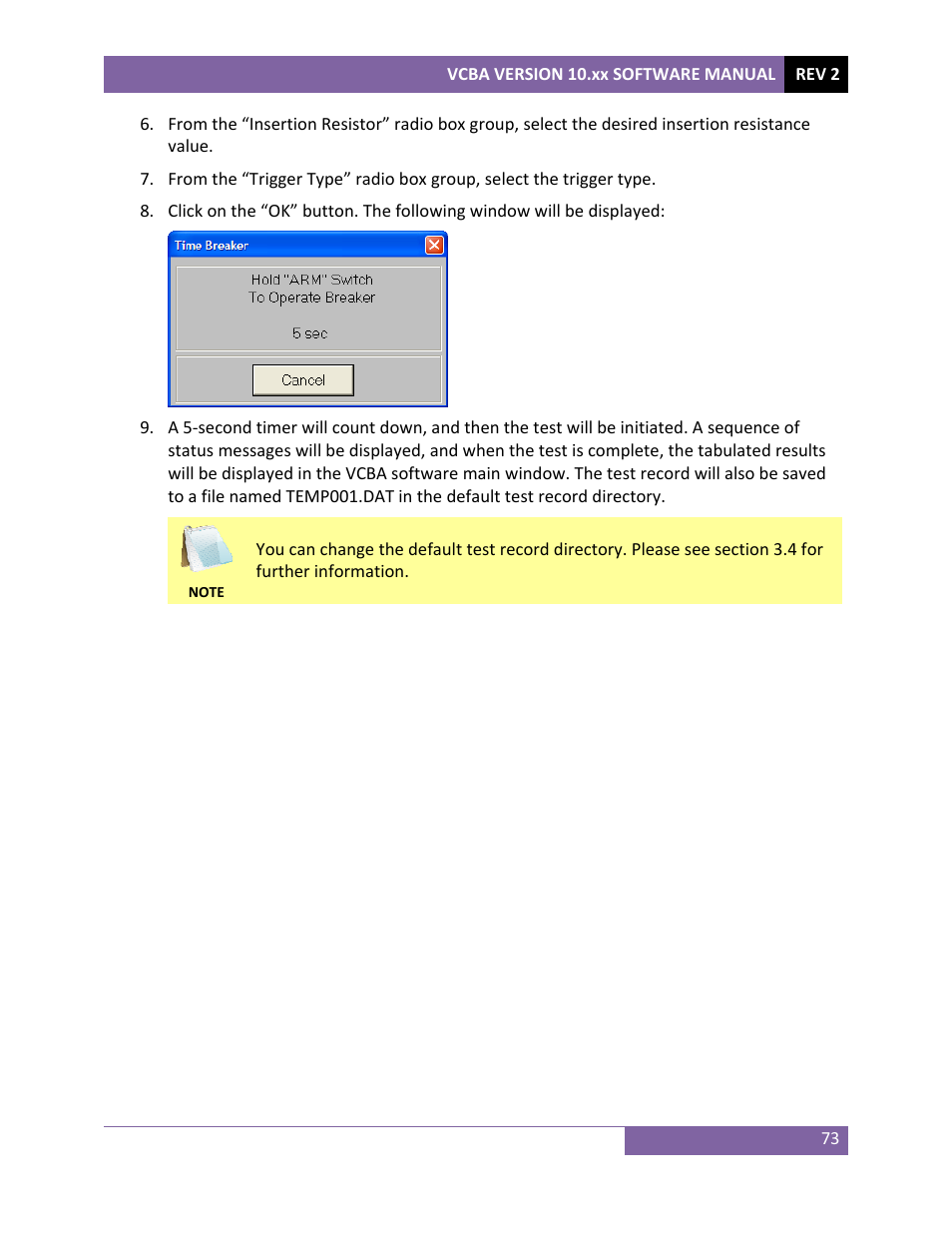 Vanguard VCBA ver.10.xx User Manual | Page 75 / 81