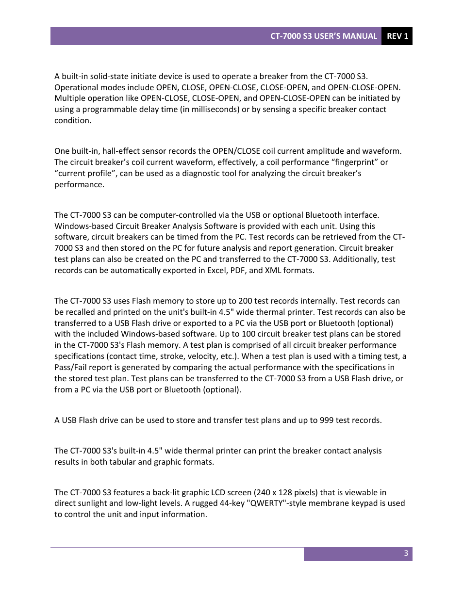 Vanguard CT-7000 S3 User Manual | Page 8 / 137