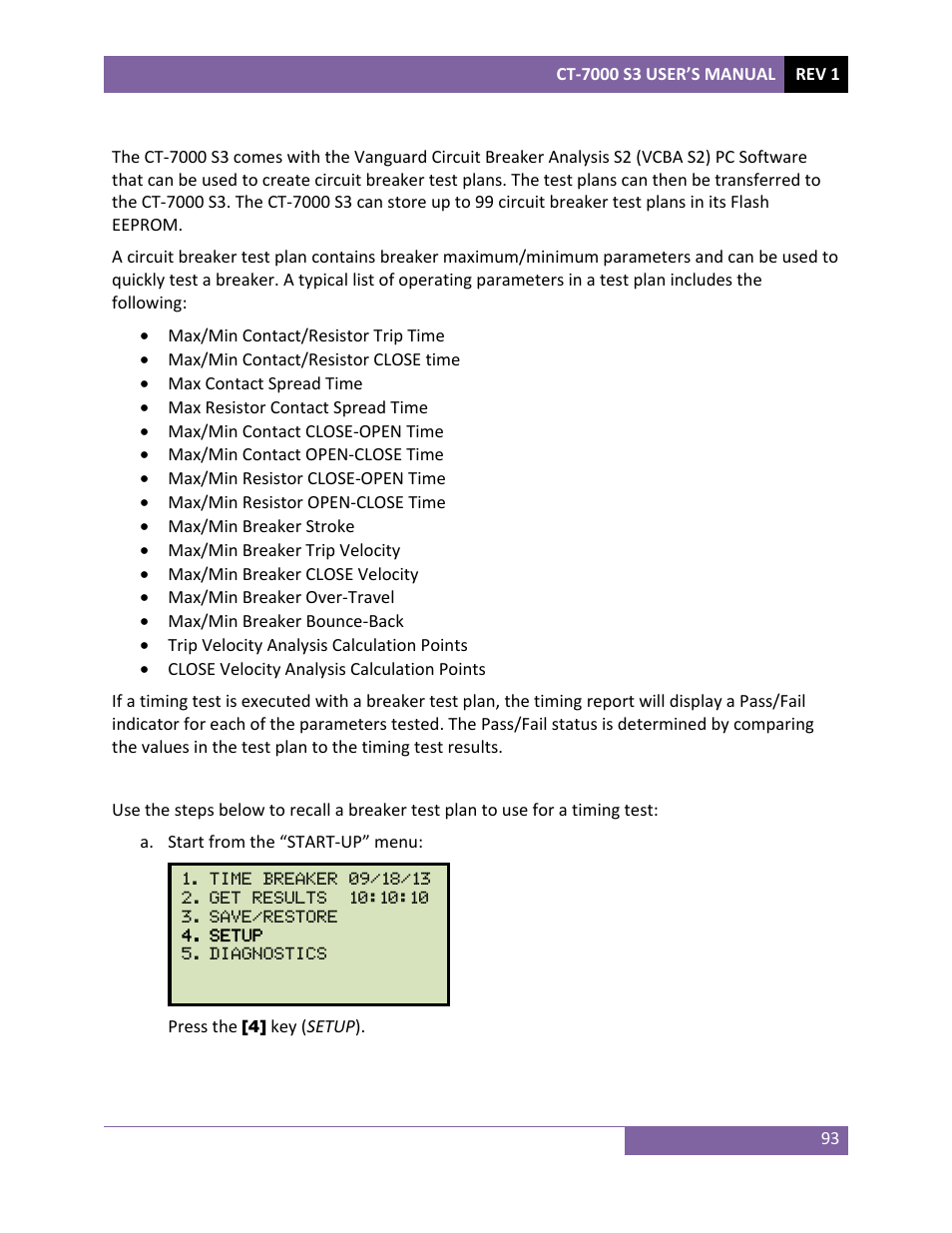 Vanguard CT-7000 S3 User Manual | Page 98 / 137