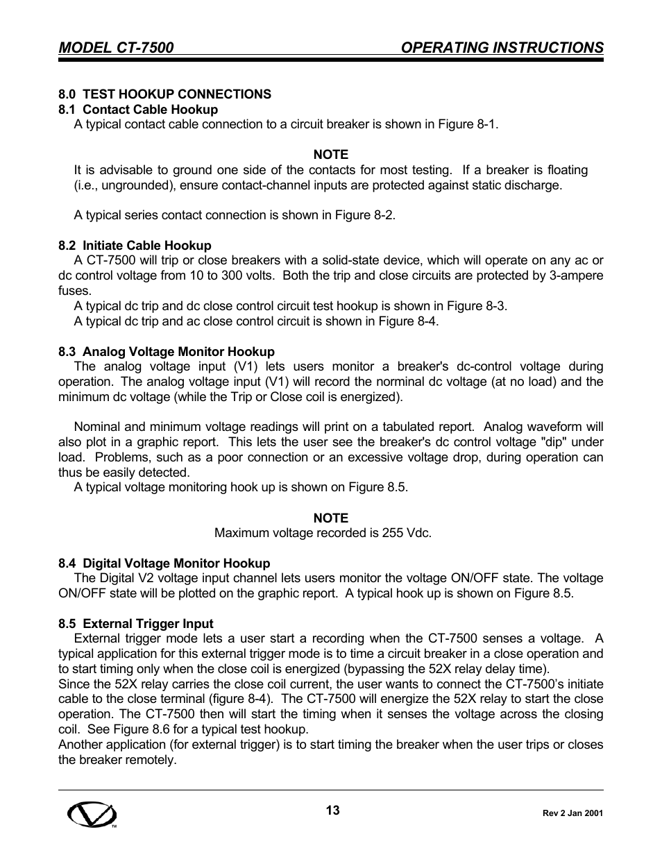 Vanguard CT-7500 User Manual | Page 19 / 76