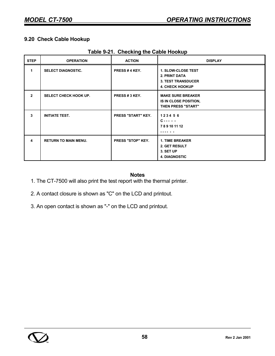 Model ct-7500 operating instructions | Vanguard CT-7500 User Manual | Page 64 / 76