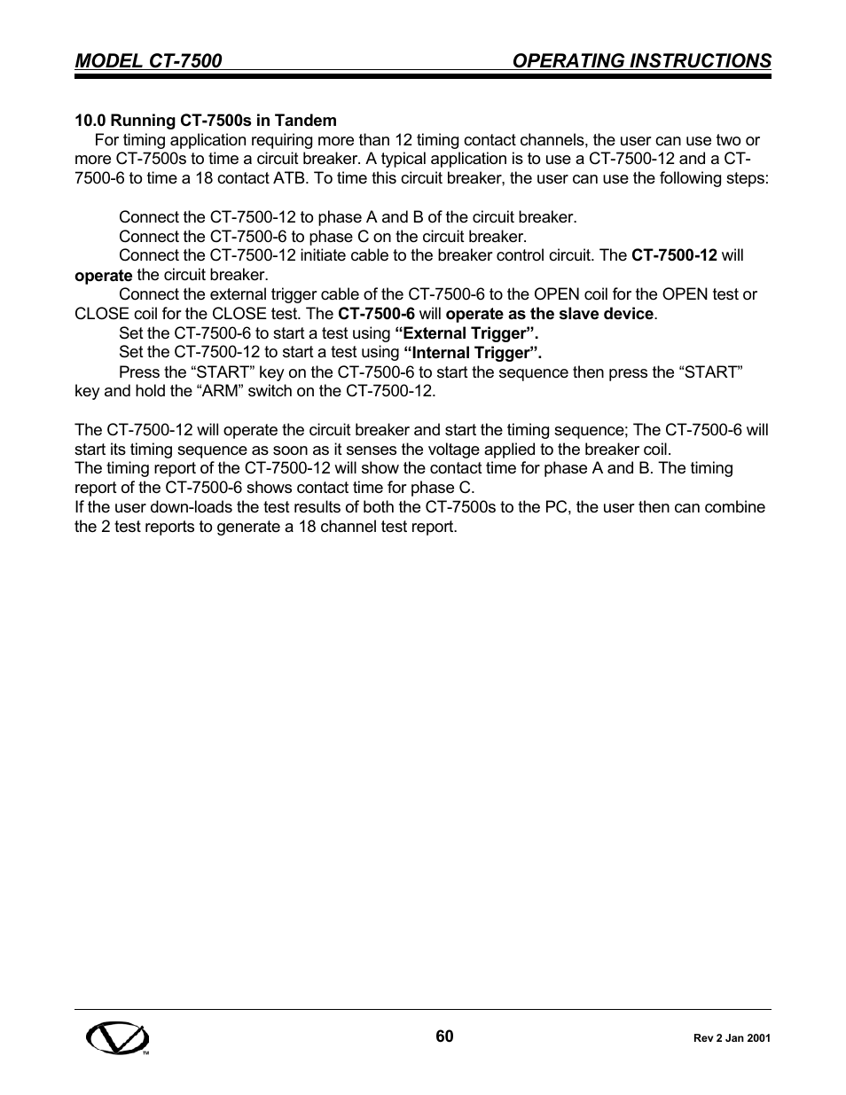 Vanguard CT-7500 User Manual | Page 66 / 76