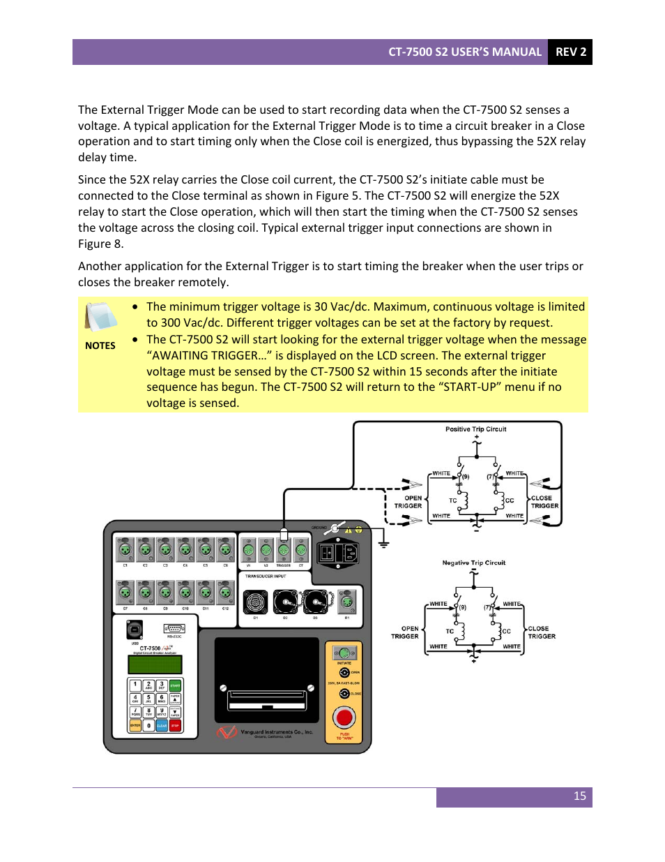 Vanguard CT-7500 S2 User Manual | Page 20 / 110