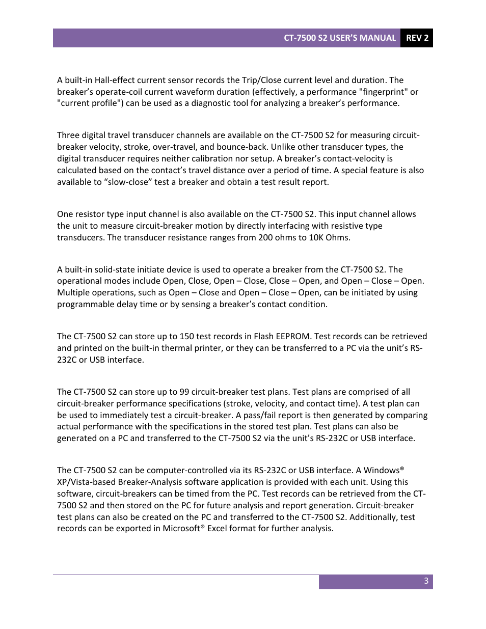 Vanguard CT-7500 S2 User Manual | Page 8 / 110