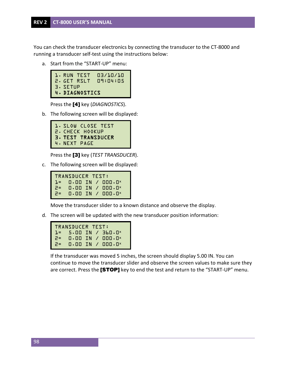 Vanguard CT-8000 User Manual | Page 103 / 120
