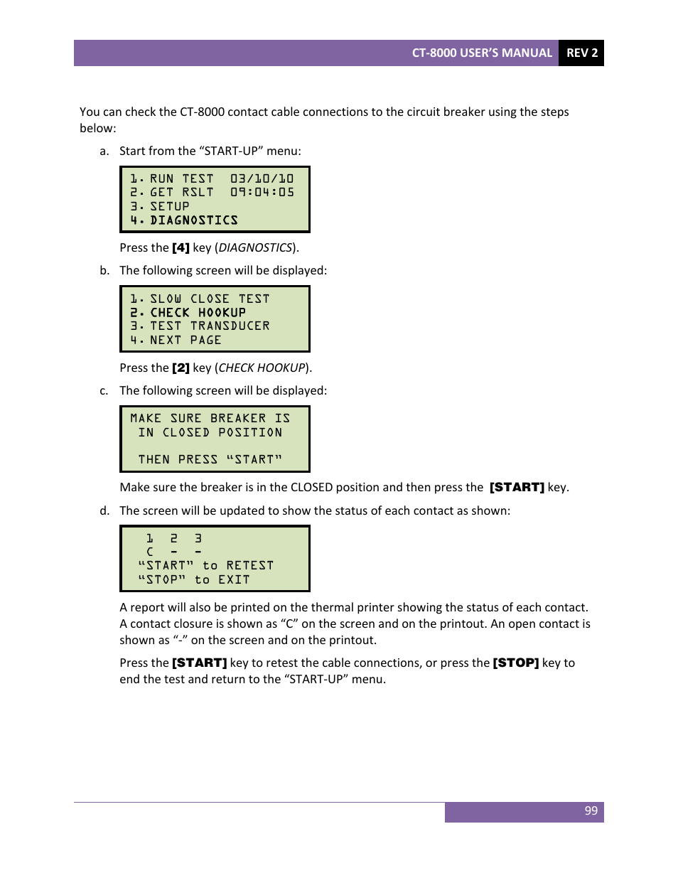 Vanguard CT-8000 User Manual | Page 104 / 120