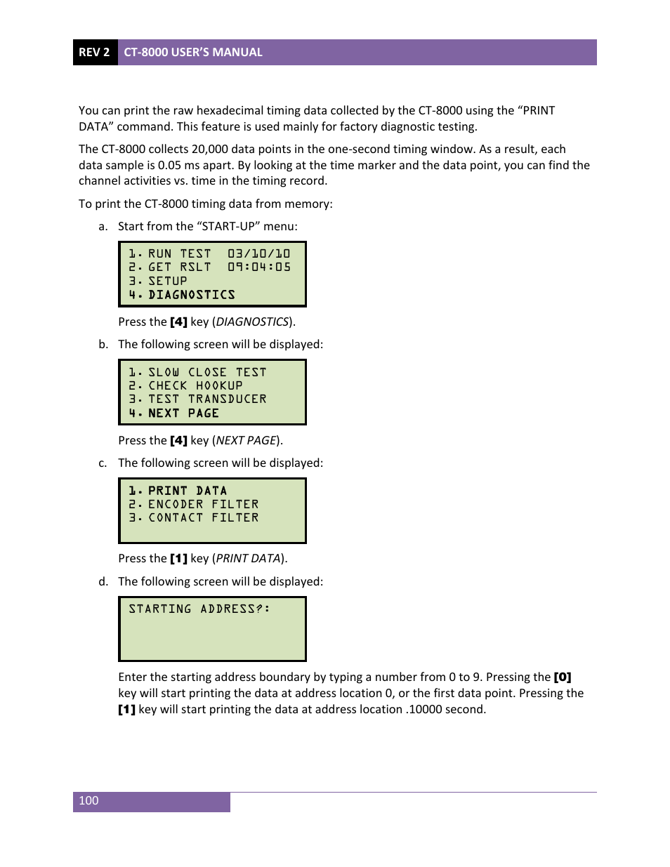 Vanguard CT-8000 User Manual | Page 105 / 120