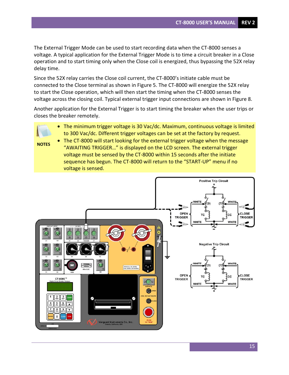 Vanguard CT-8000 User Manual | Page 20 / 120