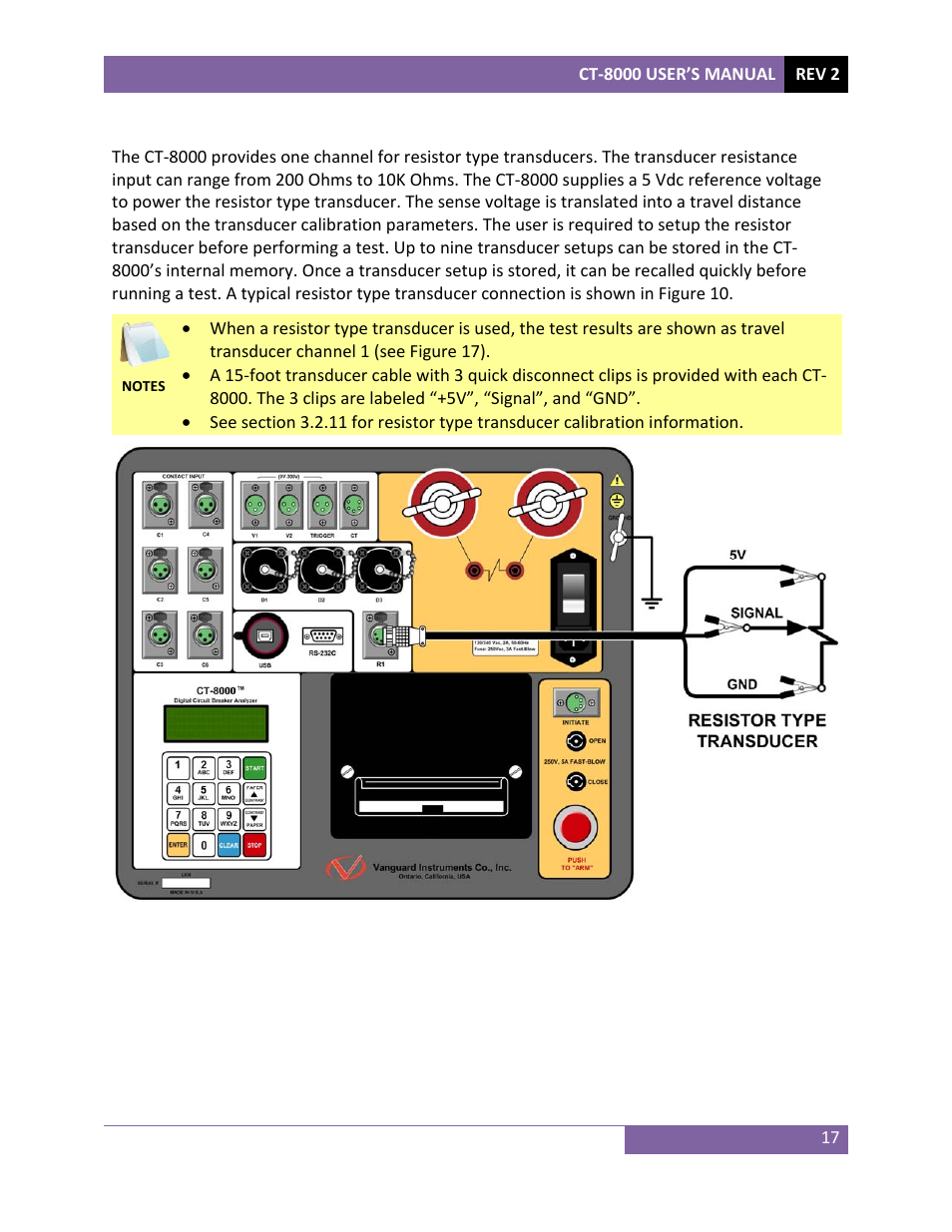 Vanguard CT-8000 User Manual | Page 22 / 120
