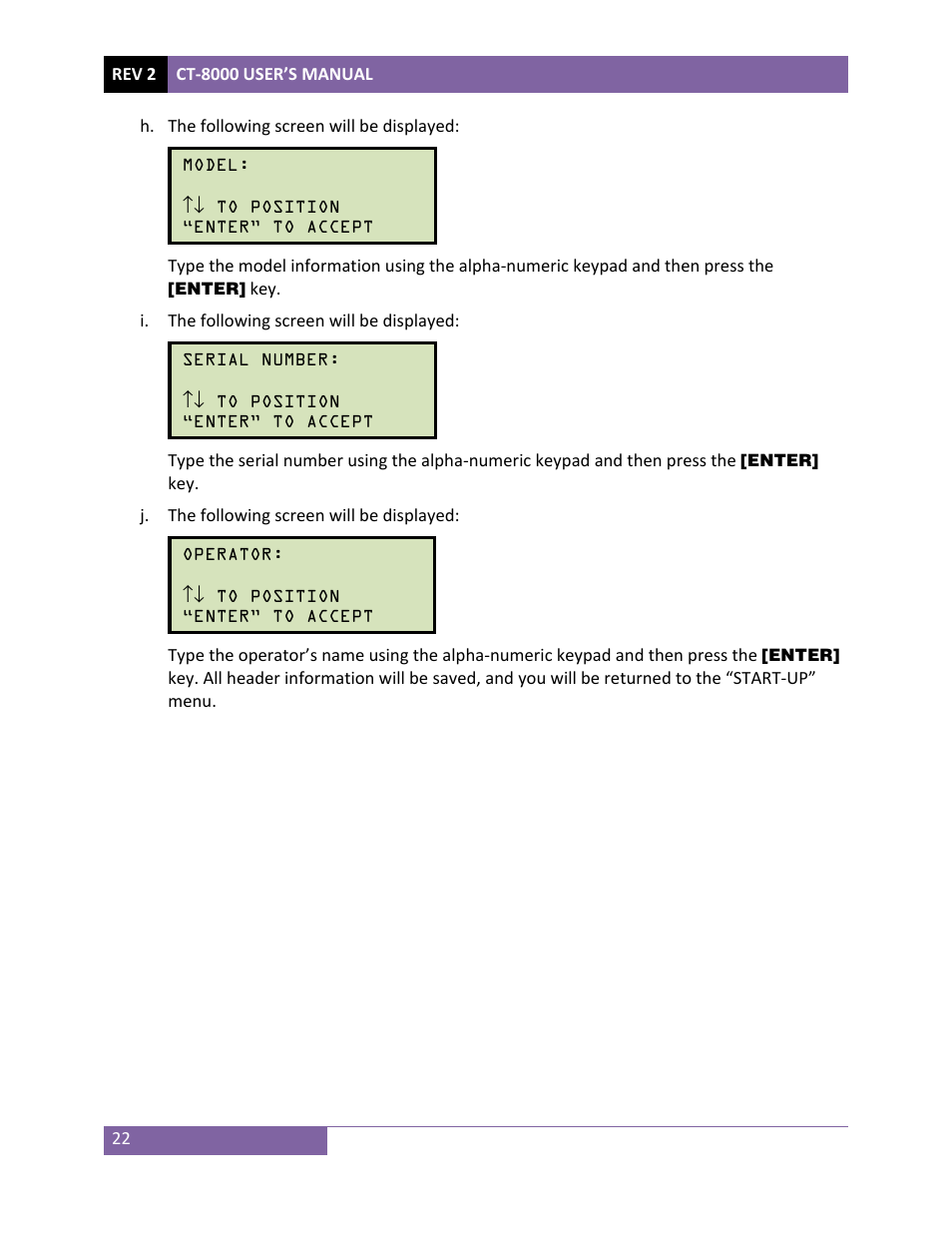 Vanguard CT-8000 User Manual | Page 27 / 120