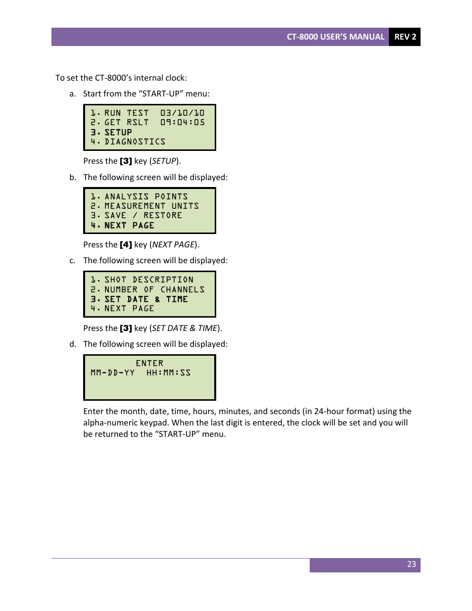 Vanguard CT-8000 User Manual | Page 28 / 120