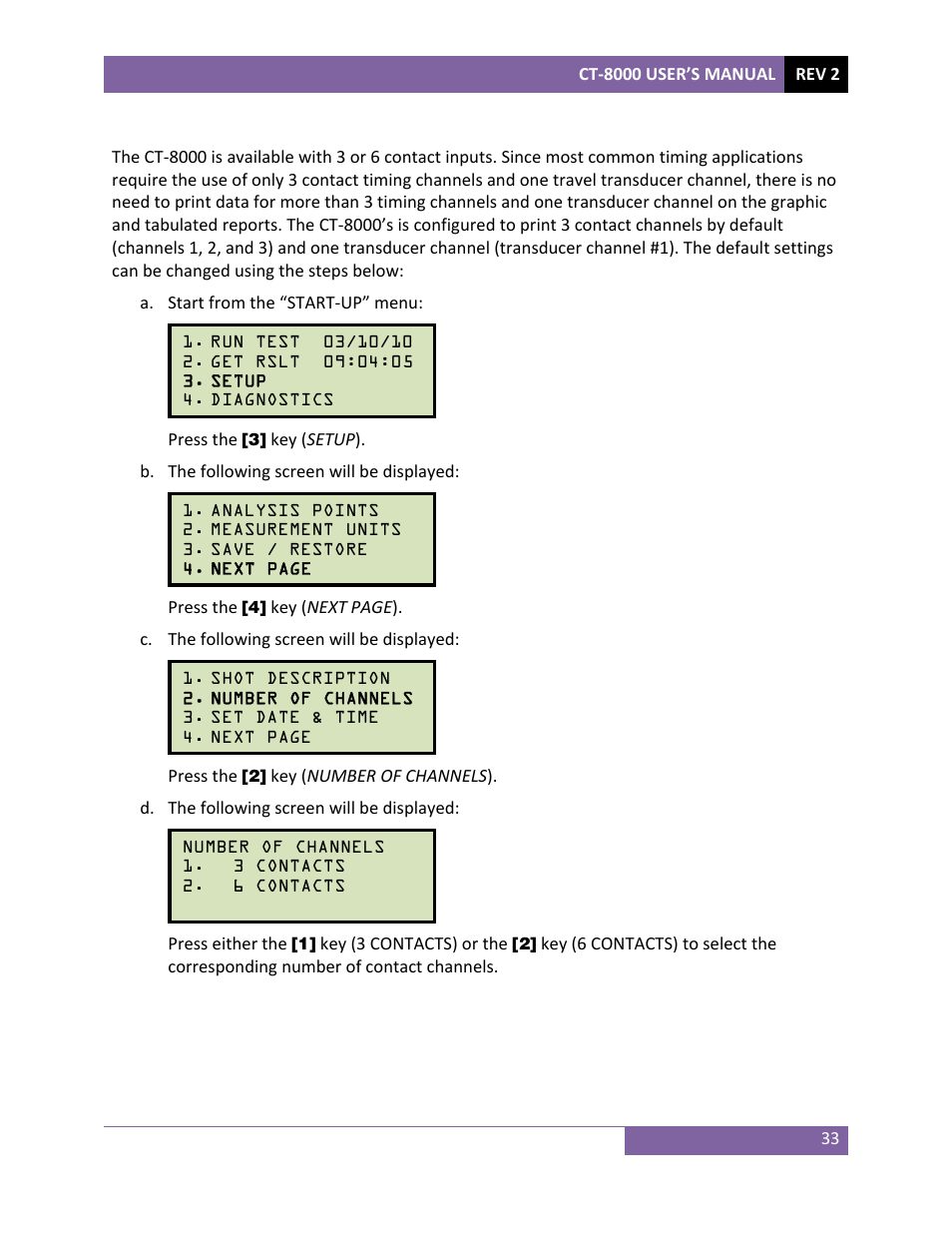 Vanguard CT-8000 User Manual | Page 38 / 120