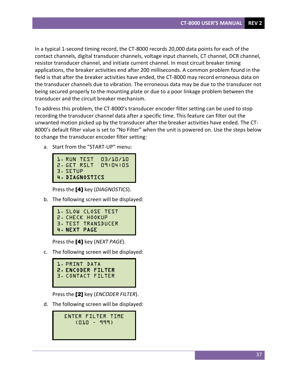 Vanguard CT-8000 User Manual | Page 42 / 120