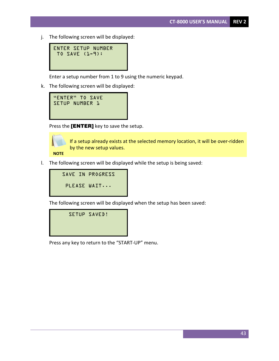 Vanguard CT-8000 User Manual | Page 48 / 120