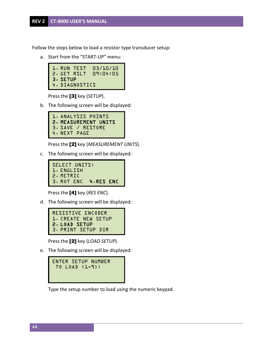 Vanguard CT-8000 User Manual | Page 49 / 120