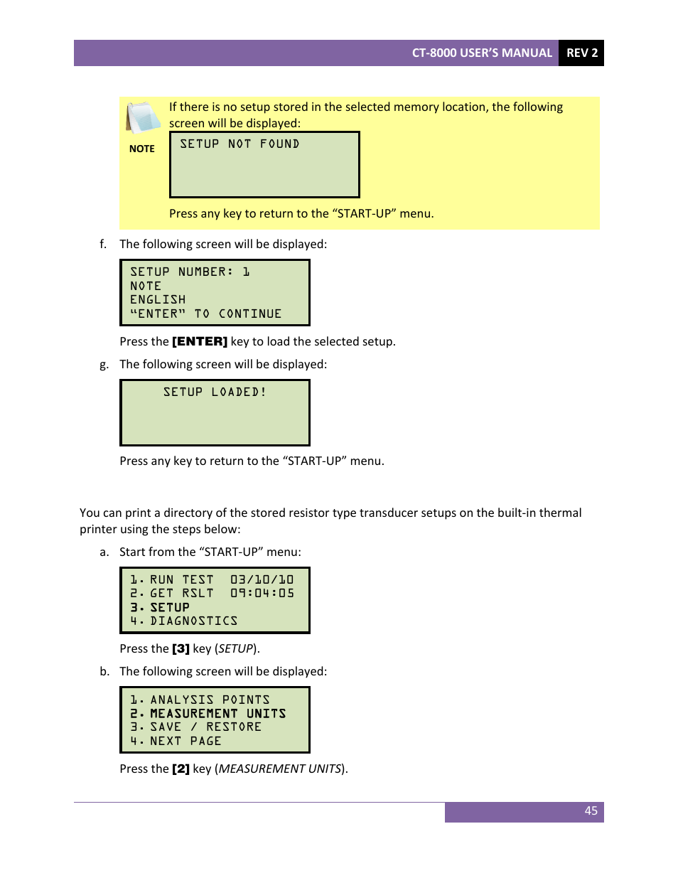Vanguard CT-8000 User Manual | Page 50 / 120