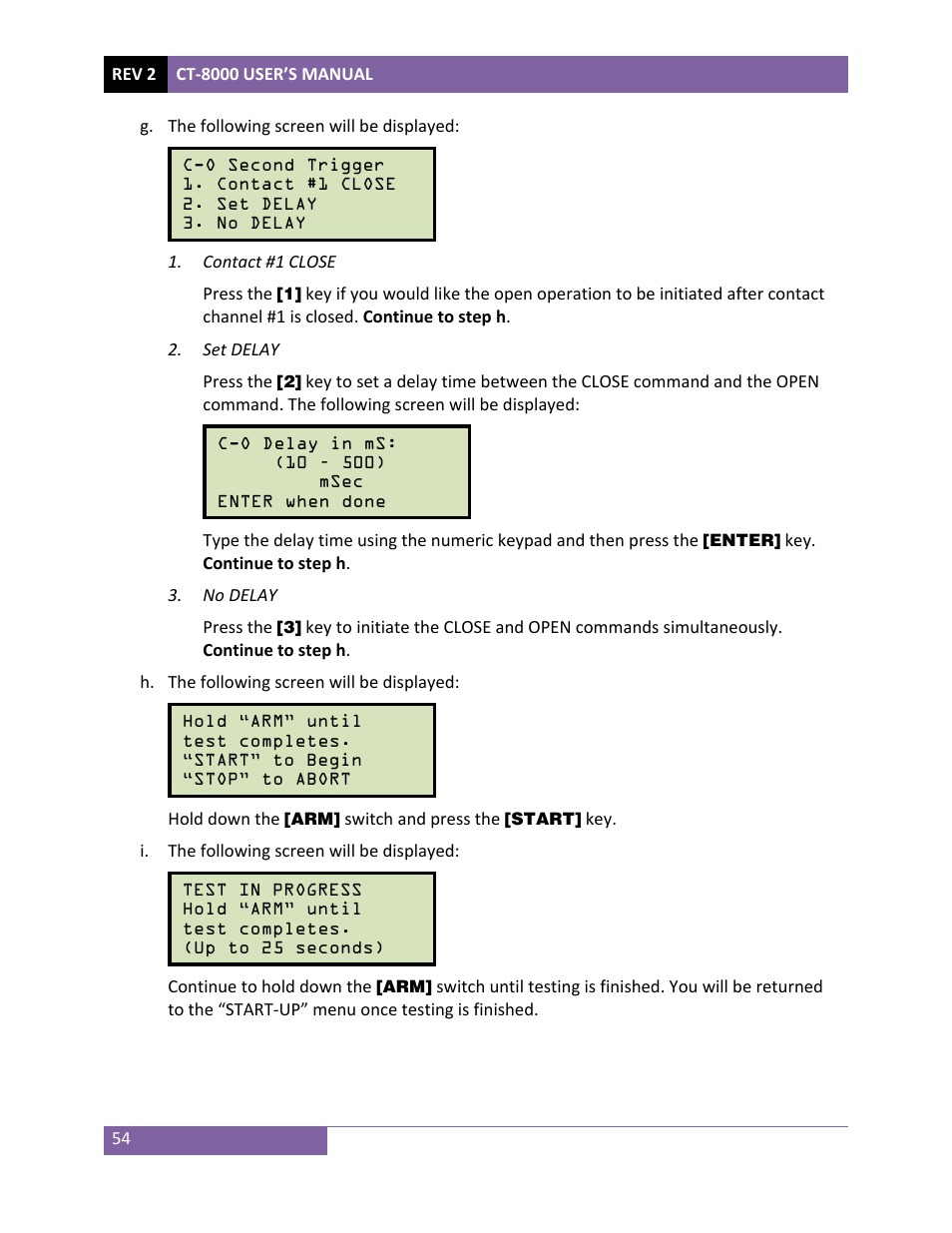 Vanguard CT-8000 User Manual | Page 59 / 120