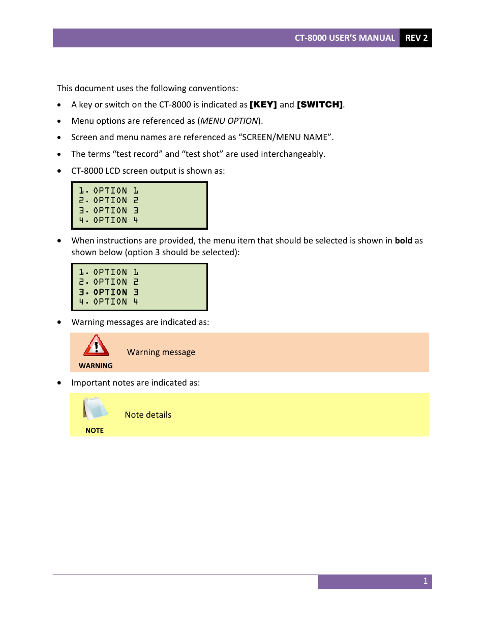 Vanguard CT-8000 User Manual | Page 6 / 120