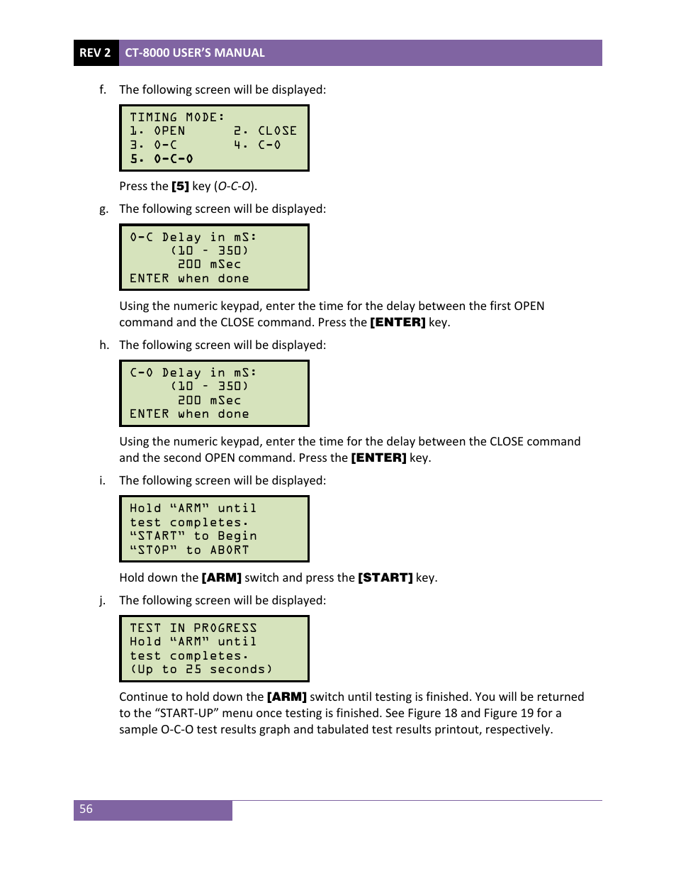 Vanguard CT-8000 User Manual | Page 61 / 120