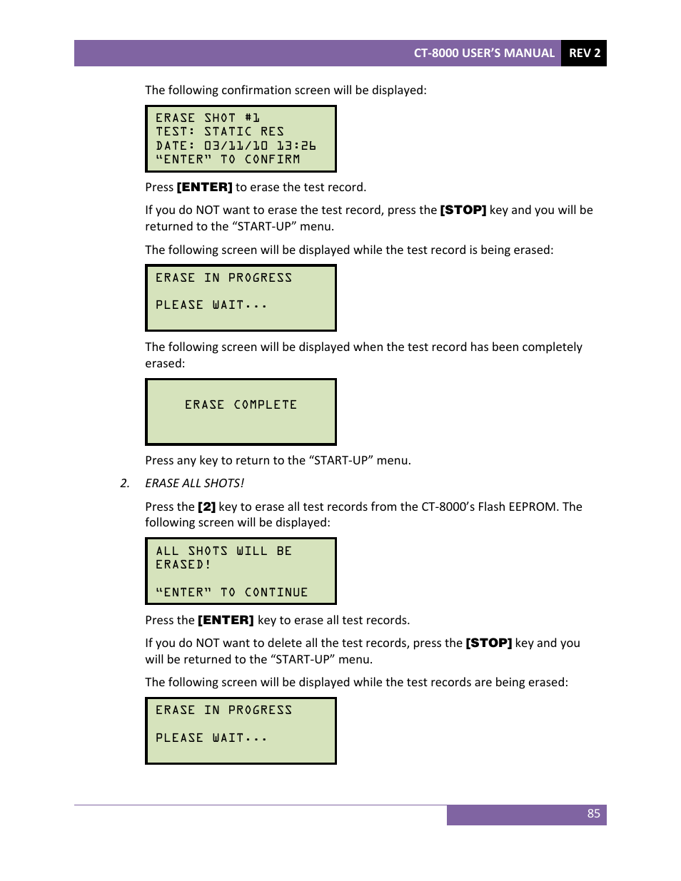 Vanguard CT-8000 User Manual | Page 90 / 120