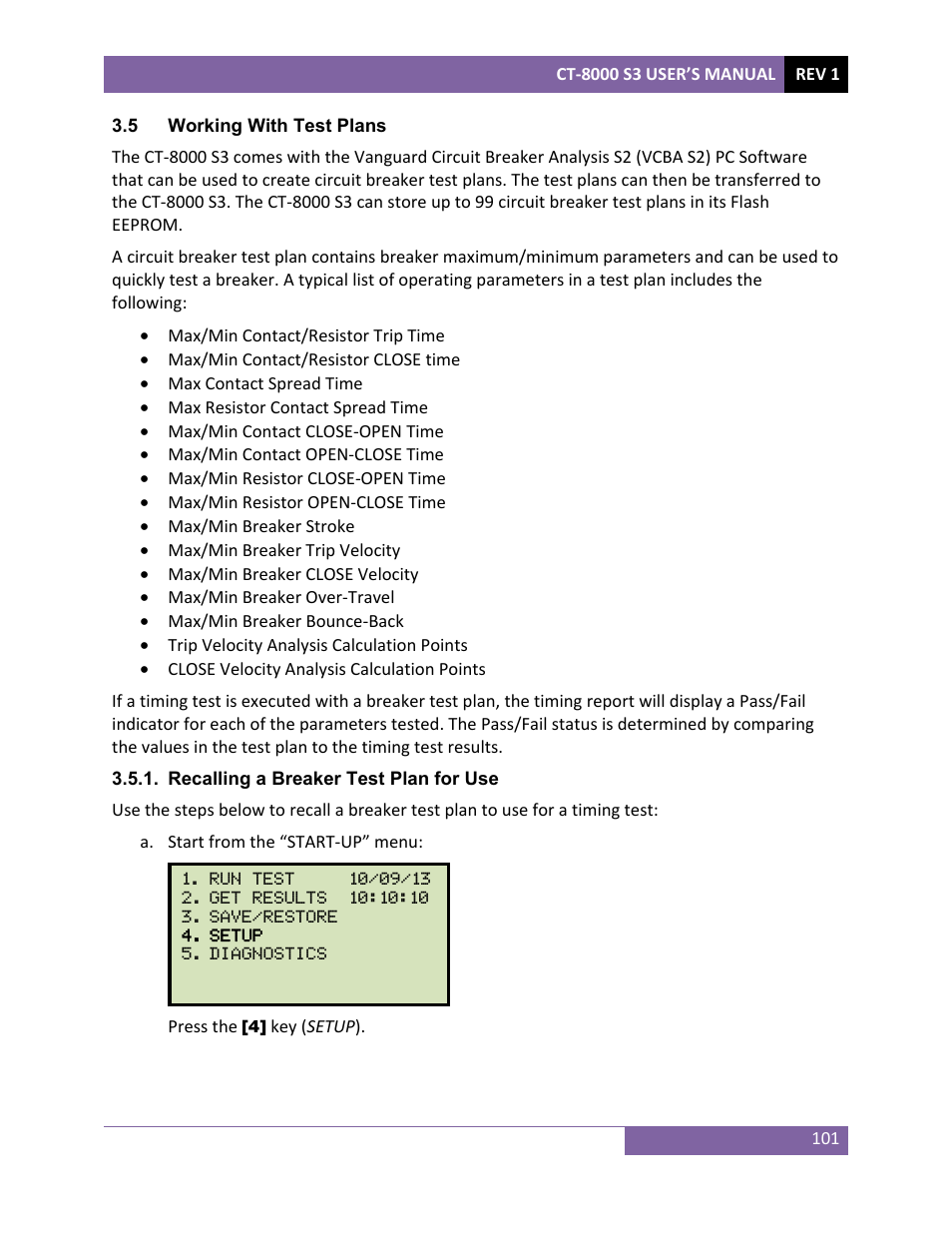 Vanguard CT-8000 S3 User Manual | Page 106 / 145