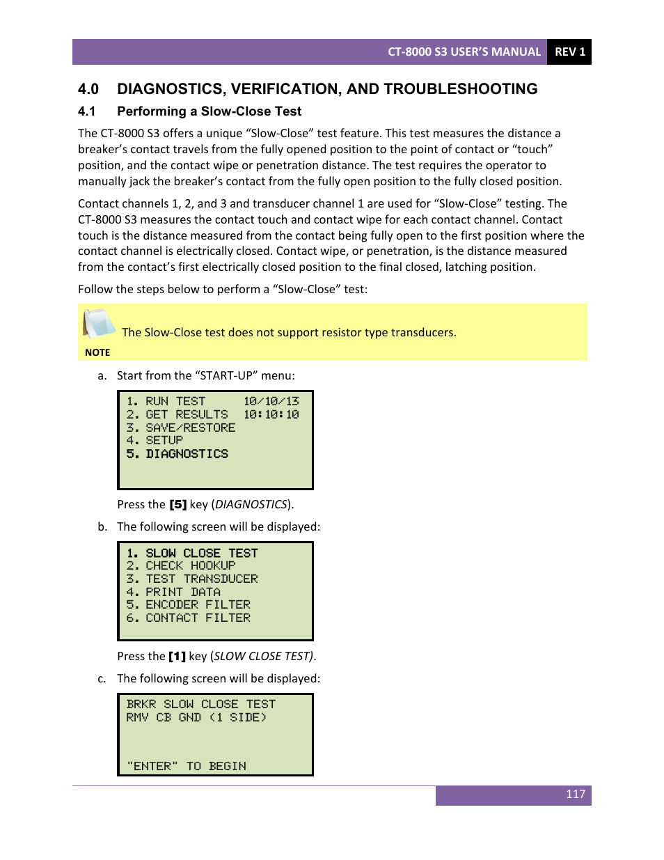 0 diagnostics, verification, and troubleshooting | Vanguard CT-8000 S3 User Manual | Page 122 / 145
