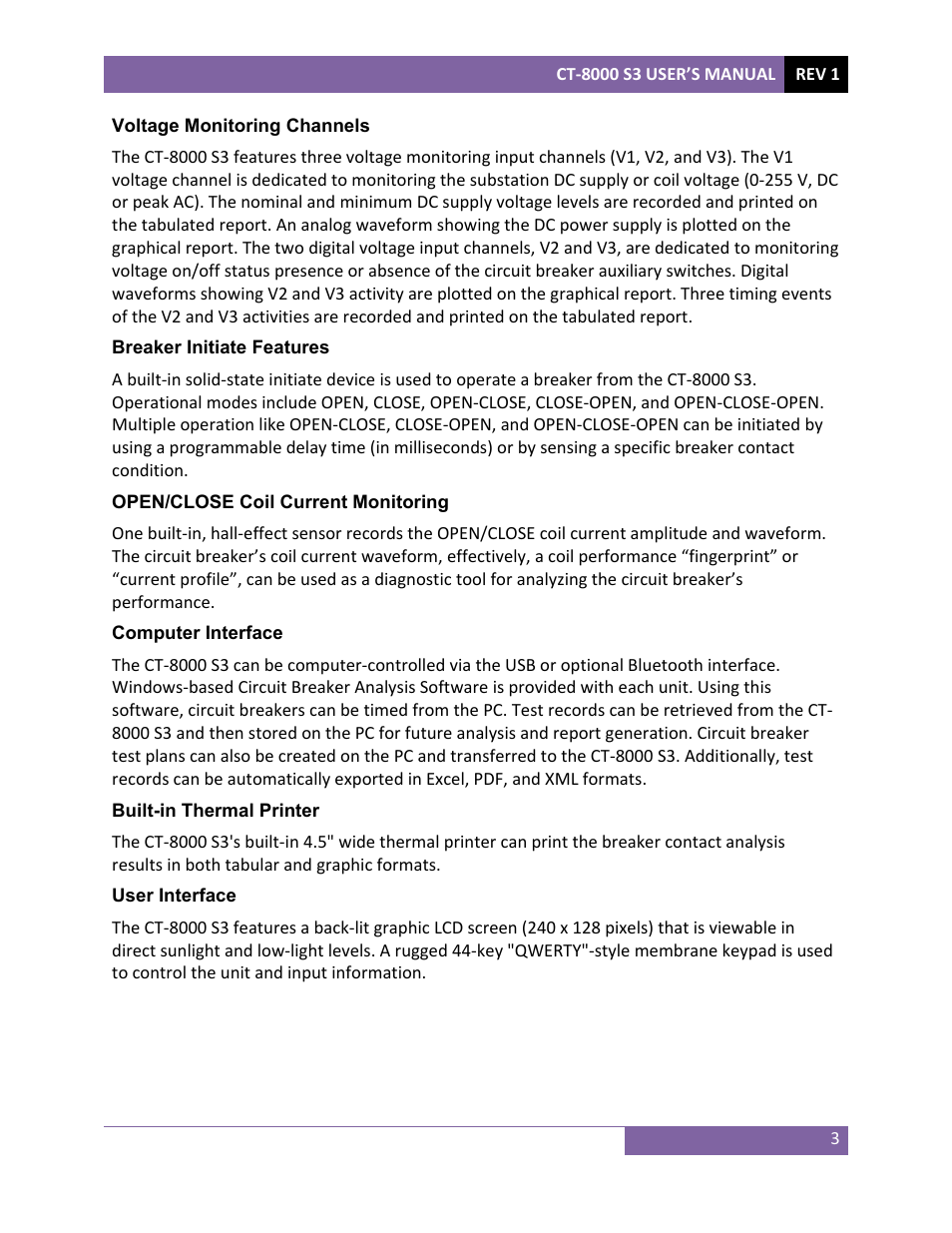 Vanguard CT-8000 S3 User Manual | Page 8 / 145