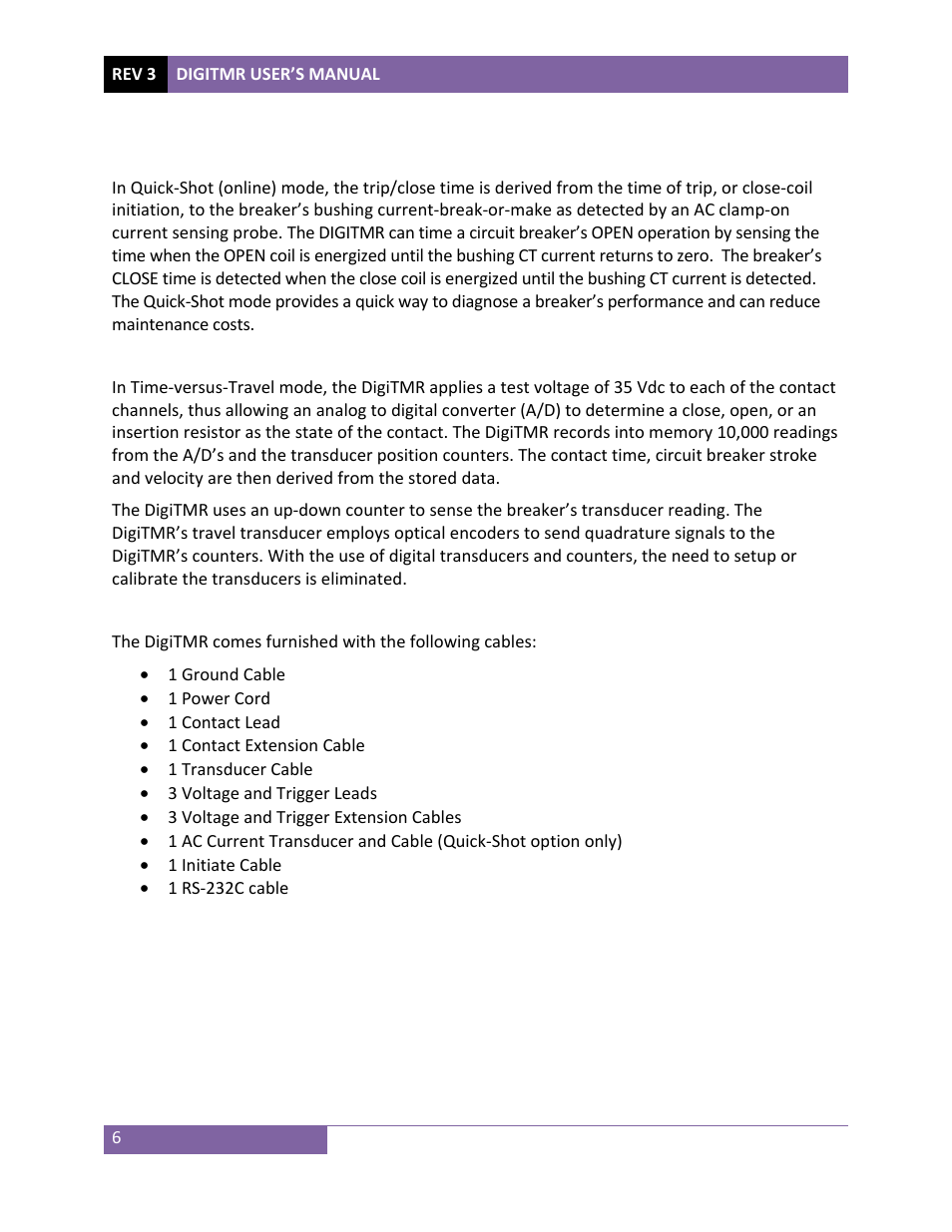 Vanguard DigiTMR User Manual | Page 11 / 86