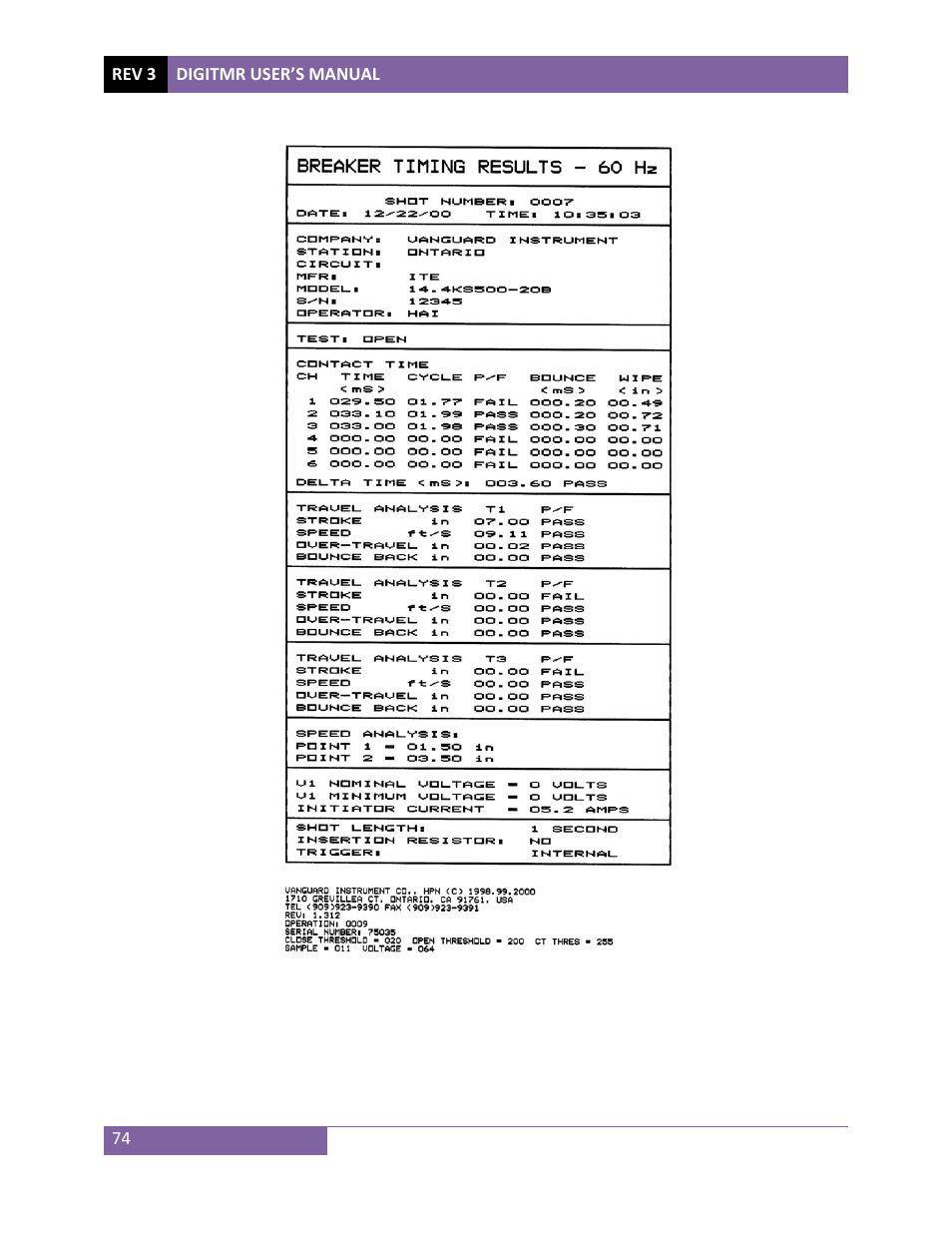 Vanguard DigiTMR User Manual | Page 79 / 86