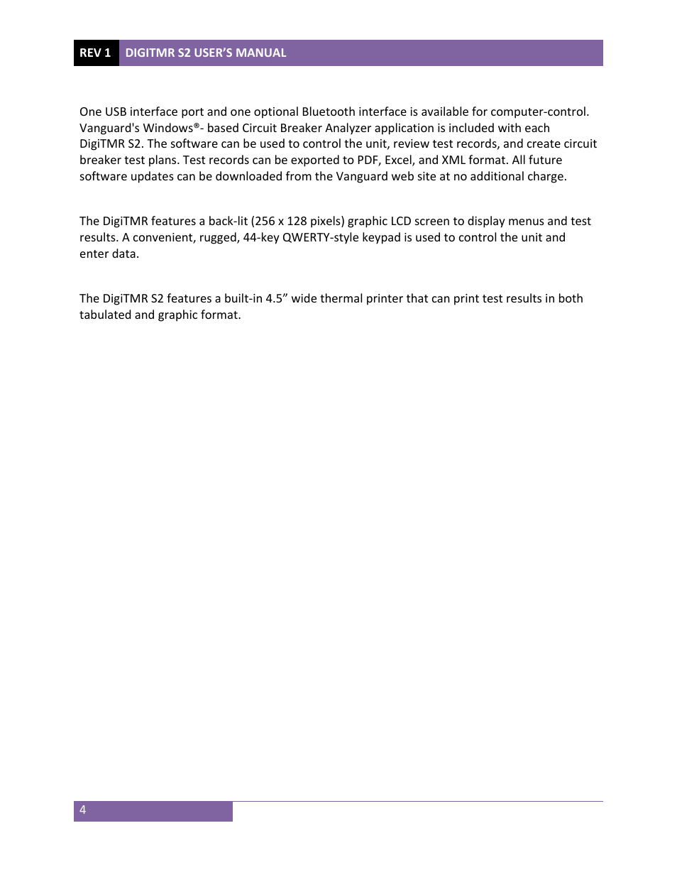 Vanguard DigiTMR S2 User Manual | Page 9 / 123