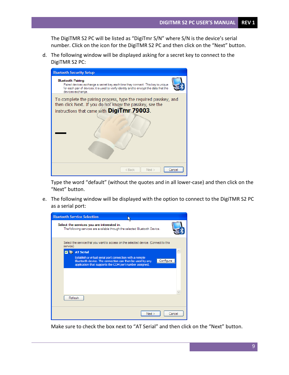 Vanguard DigiTMR S2 PC User Manual | Page 12 / 31