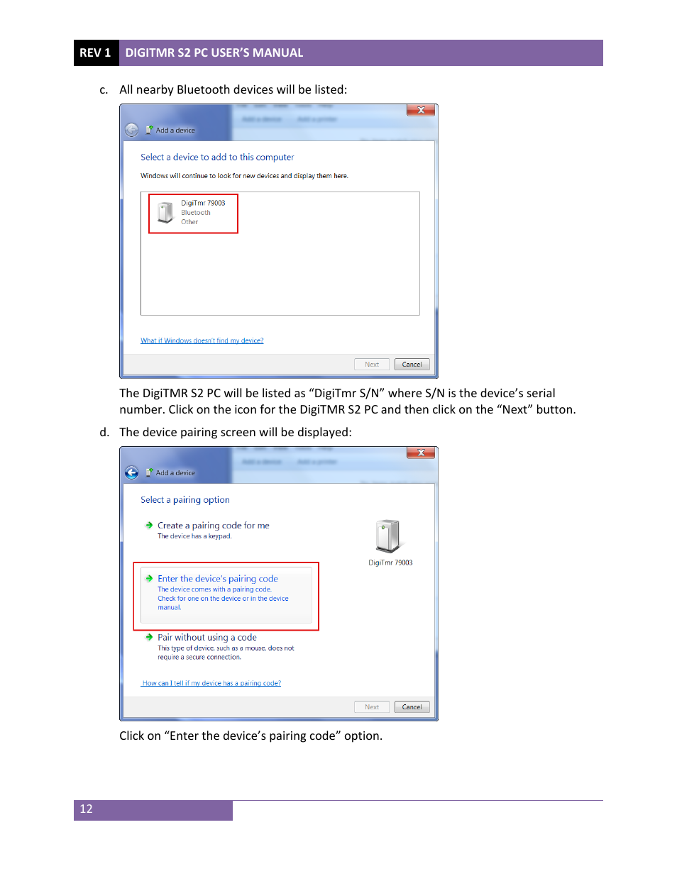 Vanguard DigiTMR S2 PC User Manual | Page 15 / 31