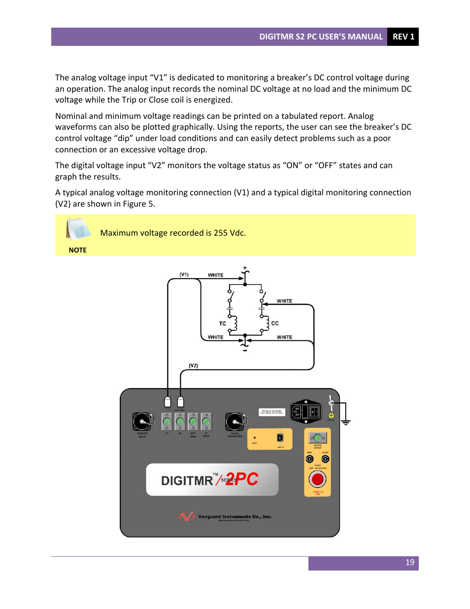 Vanguard DigiTMR S2 PC User Manual | Page 22 / 31