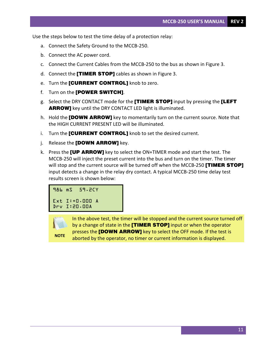 Vanguard MCCB-250 User Manual | Page 14 / 17