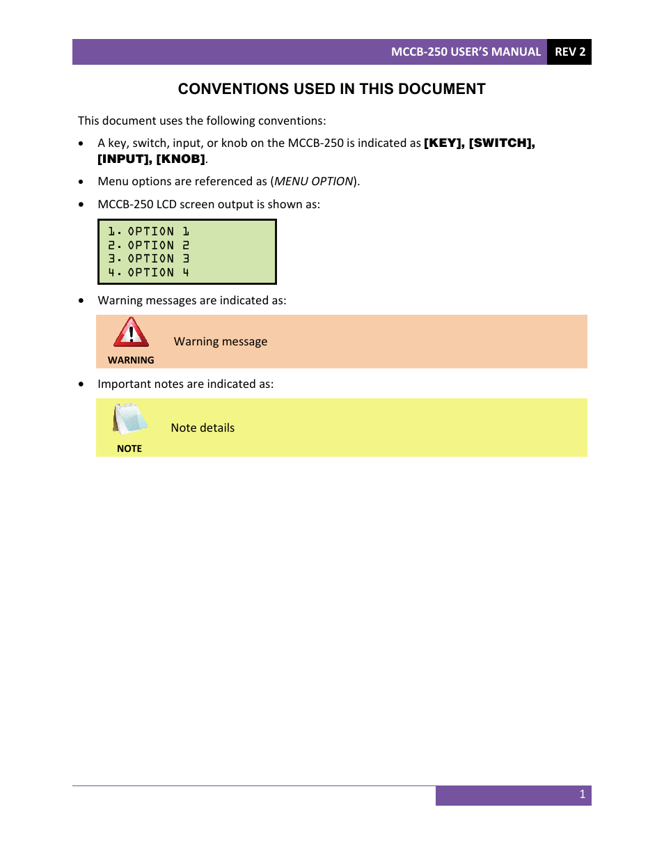 Vanguard MCCB-250 User Manual | Page 4 / 17
