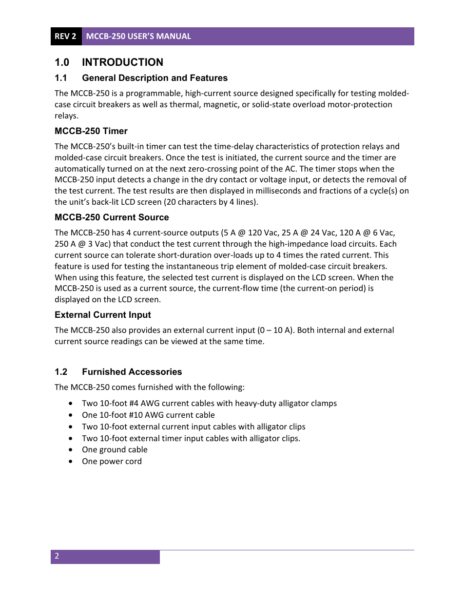 Vanguard MCCB-250 User Manual | Page 5 / 17