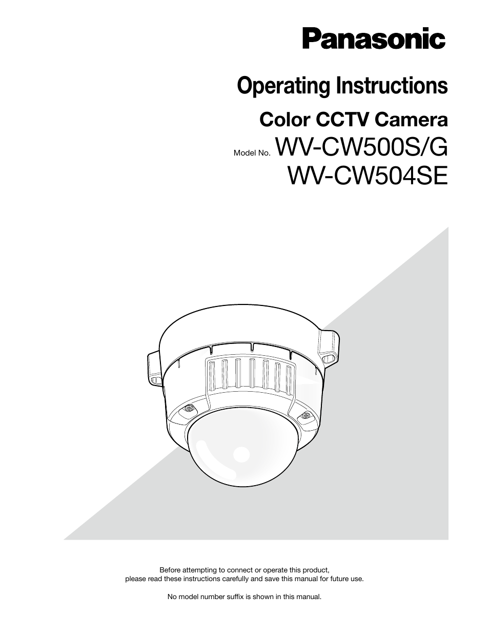 Panasonic WV-CW500S/G User Manual | 32 pages