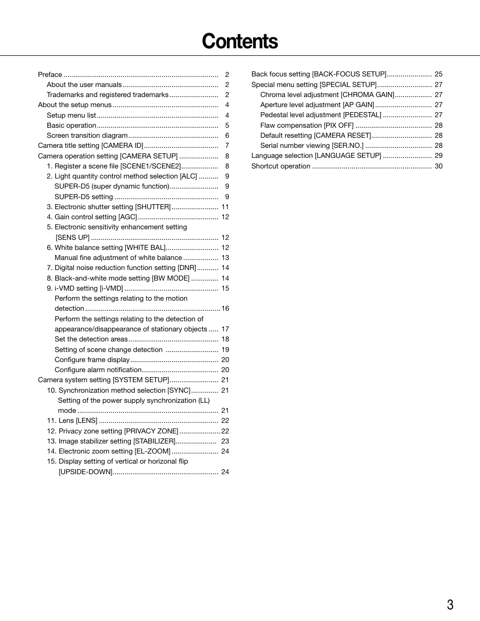 Panasonic WV-CW500S/G User Manual | Page 3 / 32