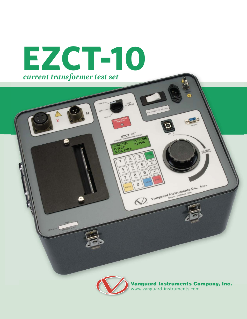 Vanguard EZCT-10 User Manual | 6 pages