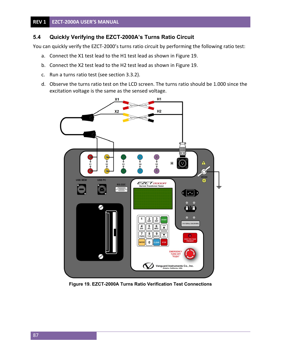 Vanguard EZCT-2000A User Manual | Page 91 / 103