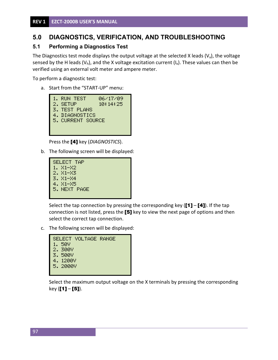 0 diagnostics, verification, and troubleshooting | Vanguard EZCT-2000B User Manual | Page 101 / 118