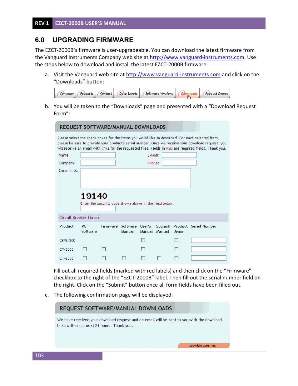 Vanguard EZCT-2000B User Manual | Page 107 / 118
