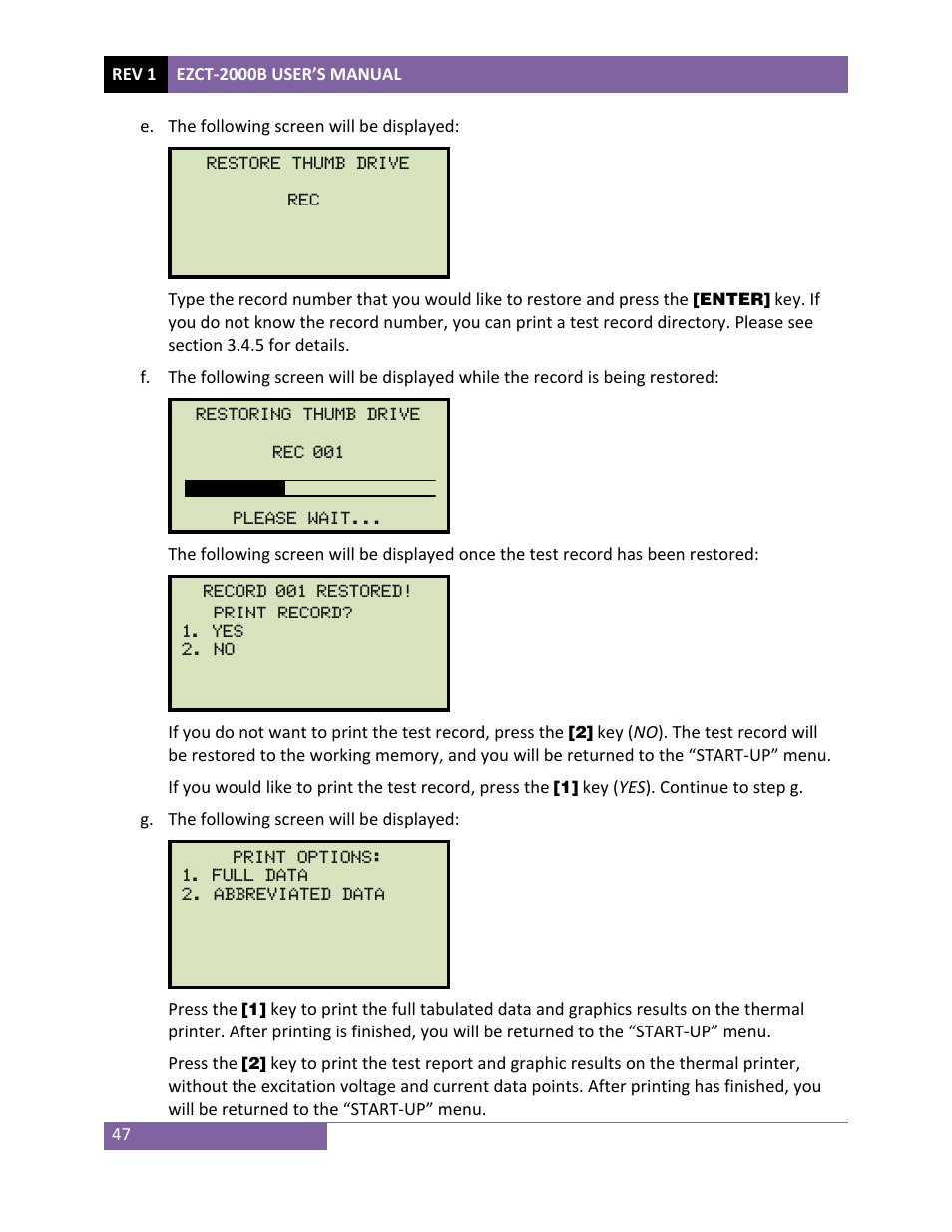 Vanguard EZCT-2000B User Manual | Page 51 / 118